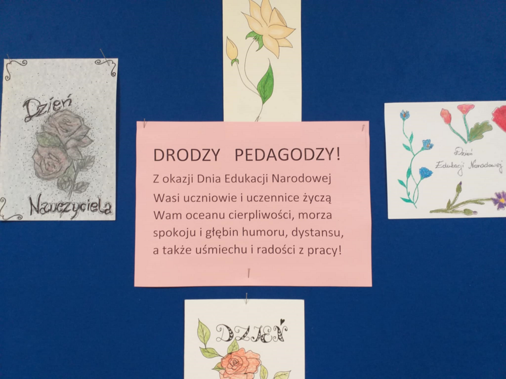 podziekowania dla na uczycieli